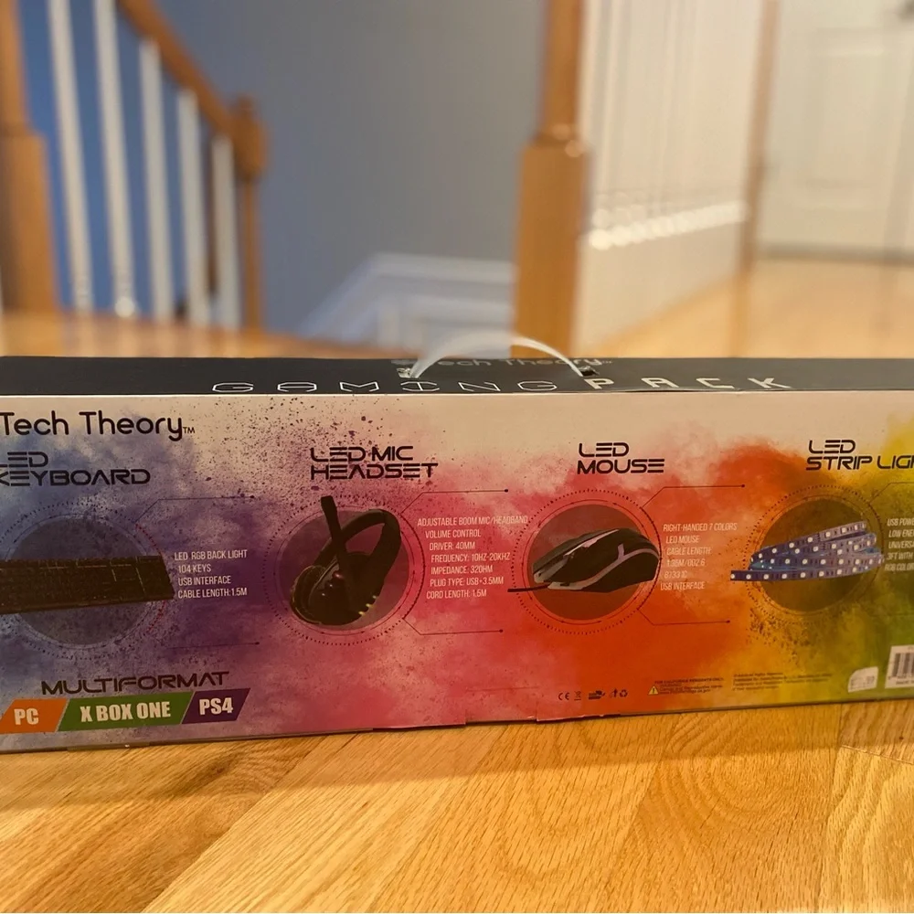 Tech Theory led keyboard gaming set
